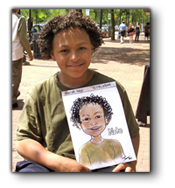 Boy with Caricature