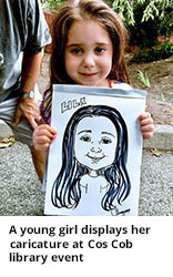 Caricature Drawing of Little Girl