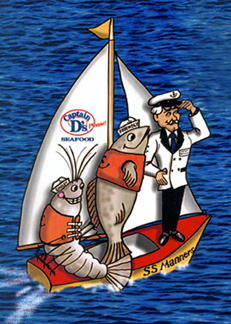 digital illustration for Captain D's Seafood Restaurants